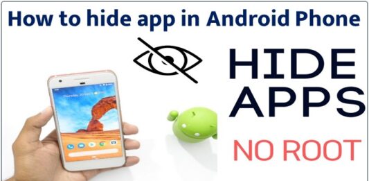 How to hide app in Android Phone