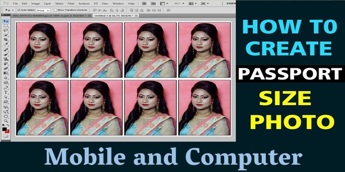 How to Make Passport Size Photo || Mobile and PC हिंदी में